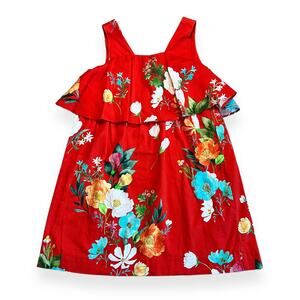 Zara Girls Sleeveless Watercolor Floral Summer Dress Girls 9/10